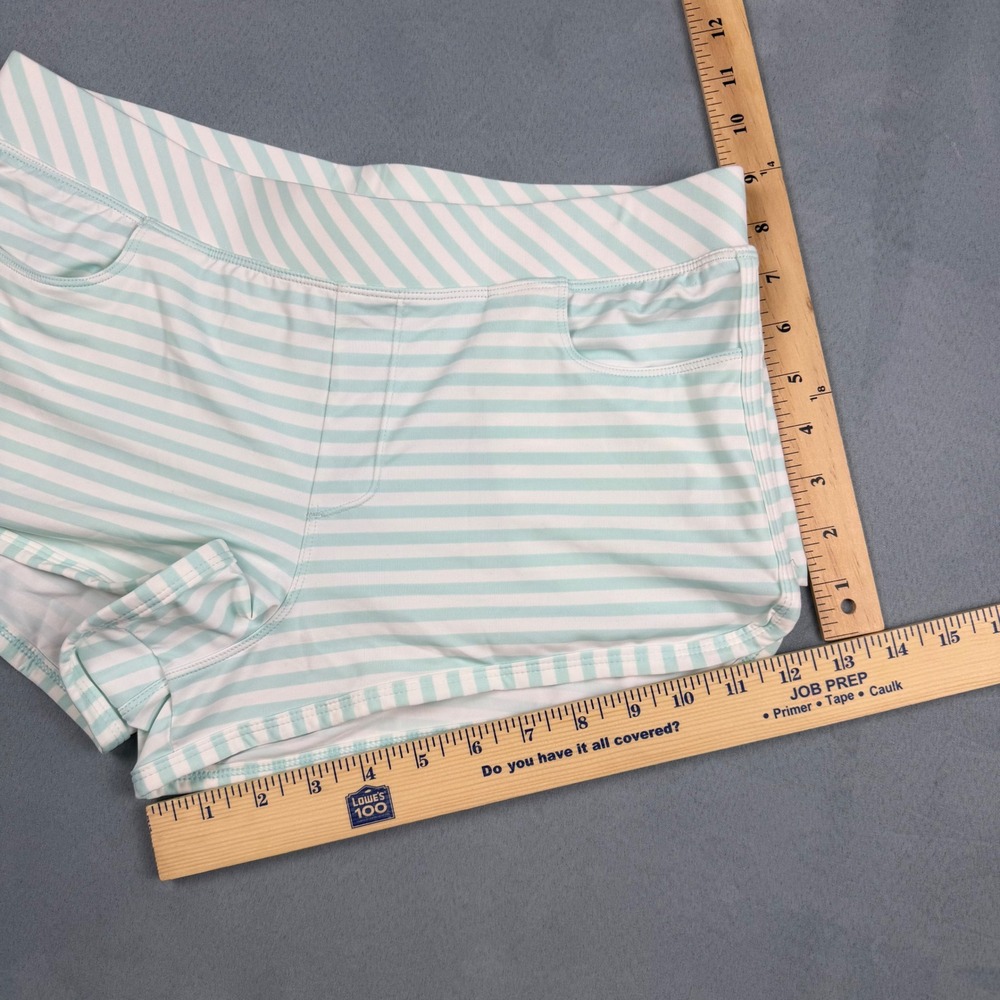 Carve Designs Mint Green White Striped Board Shorts Swim Bottoms Small NWOT - Picture 5 of 11